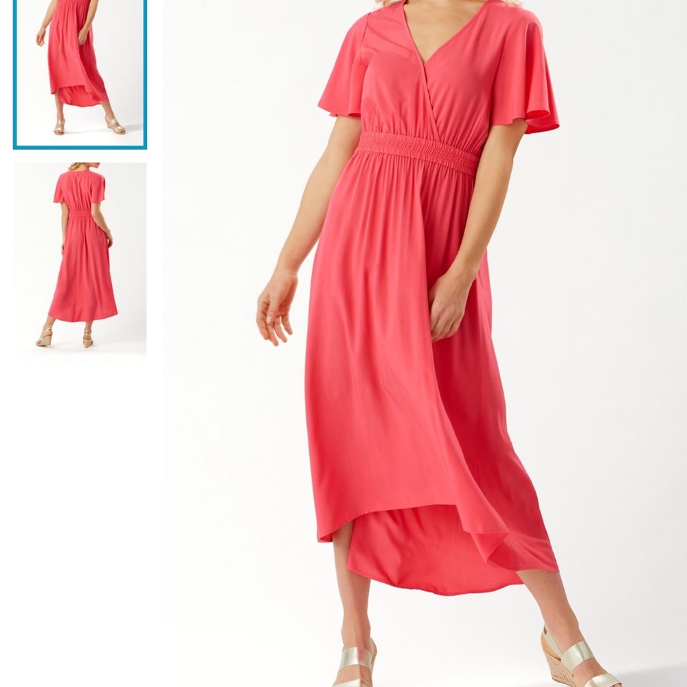 Tommy Bahama Coral V Neck Dress, XL